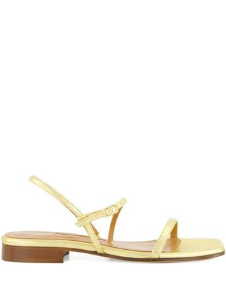 Emme Parsons Hope square-toe ankle-strap sandals - Yellow