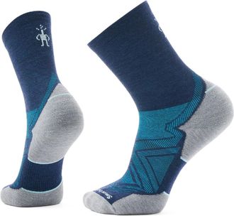 Smartwool Mens Run Targeted Cushion Mid Crew Socks Blue XL