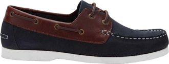 Jack Wills Leren bootschoenen voor heren (Marine)