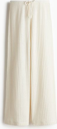 H&M Hose in Strukturstrick - White