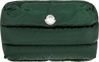 Moncler Caradoc Beauty Case - Dames - Toilettassen - Groen - ONE Size - Katoen - Tassen
