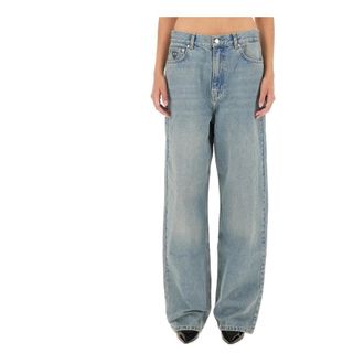 Moschino Dames, Jeans, Blauw, Maat: W29 Katoen