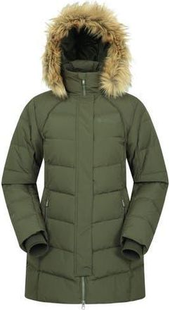 Mountain Warehouse Isla II Long Down Jacket in Dark Khaki at Nordstrom, Size 14