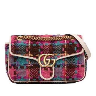 Gucci Pre-owned Tweed Schoudertas - Dames - Pre-owned - Veelkleurig - Maat: ONE Size Tweed