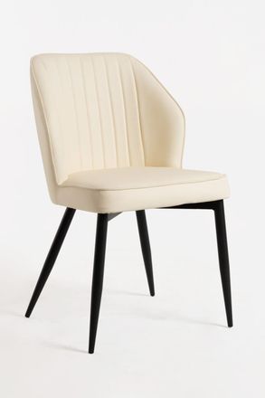 Regalos Miguel Silla en color beige de estilo boho en polipiel