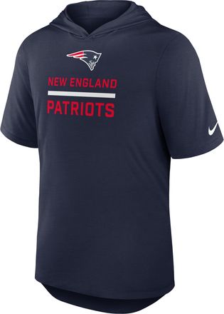 Nike New England Patriots Nike Mens Dri-FIT NFL Hooded T-Shirt in Blue | 03NB41S8K-D0B