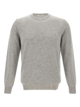 KANGRA ribbed crew-neck sweater - men - Cashmere/Wool - 50 - Grey