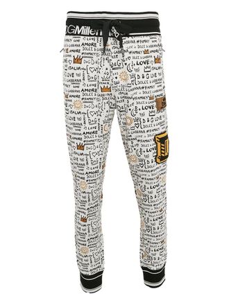 Dolce & Gabbana logo-print track pants - White