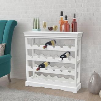vidaXL Mueble Botellero Abreu Blanco Vidaxl