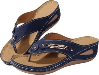 Generic Womens Sandals Dressy Casual Comfortable Womens Flip Flops with Comfort Arch Support Fashion Summer Beach Travel Orthotic Walking Thong Sandals Slip o