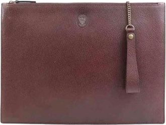 Gucci Pre-owned Leather gucci-bags - unisex - Vintage Clutch - Rood - ONE Size - Vintage