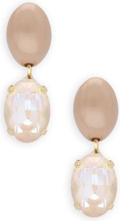 Lott. Gioielli Lott. Gioielli, Accessoires, Dames, Geel, ONE Size, Ros&eacute;gouden Ovaal Strass Hanger Ketting