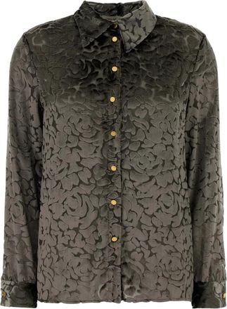 Alberta Ferretti Camicia - Dames - Overhemden - Grijs - M - Overhemden