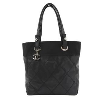 Chanel Pre-owned Tote Bags, female, Black, Size: ONE SIZE Pre-owned Vintage Nylon Tote Bag