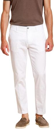 Mason's Milano Chino Broek - Heren - Chinos - Wit - L - Katoen - Broeken
