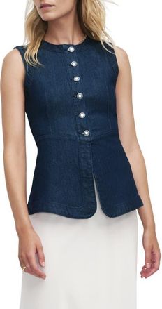 Favorite Daughter The Clocking In Denim Vest in Pepper at Nordstrom, Size X-Large