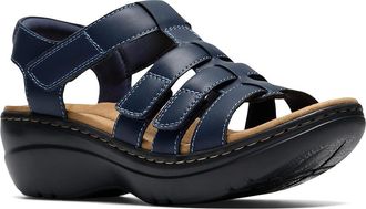Clarks Merliah 2 Ruby Womens Dress Sandals Navy Leather : 8.5 B - Medium