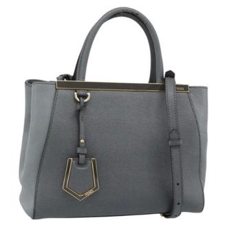 Fendi Pre-owned Vintage Hand Bag - Dames - Pre-owned - Grijs - Maat: ONE Size Leer