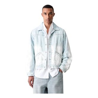 Maison Margiela Jassen, Heren, Blauw, M, Denim, Denim Jassen
