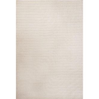 Jonathan Y Designs Aarhus High-Low Minimalist Scandi Striped Indoor/Outdoor Area Rug in Ivory/cream at Nordstrom, Size 2Ft 0In X 8Ft 0In