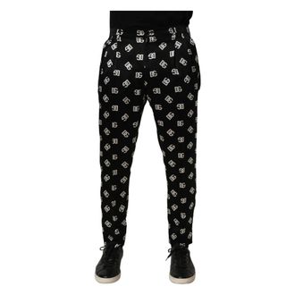 Dolce & Gabbana Slim-fit Trousers, male, Black, Size: M Skinny Leg Dress Trousers