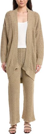 Eleventy Open Knit Linen-Blend Cardigan