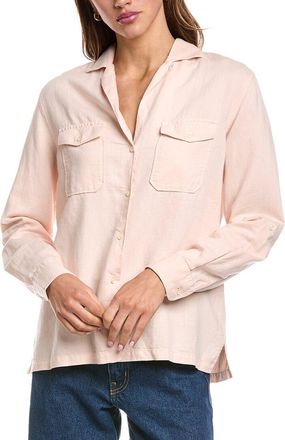 Officine Générale Officine Generale Fily Pigment-Dyed Linen-Blend Shirt