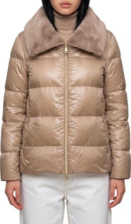 Herno Beige Quilted Jacket