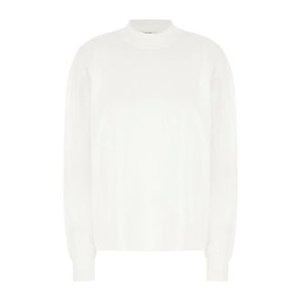 The Row Raveena Top - female - The Row - Sweatshirts - White - M - Sweatshirts & Hoodies