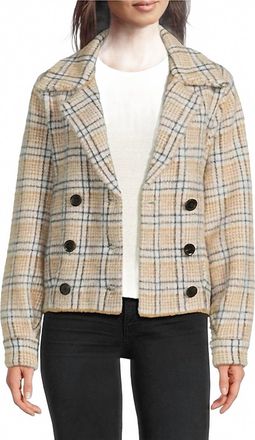 Kut from the Kloth Aaliyah Double Breasted Coat In Cream