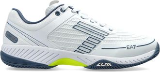Emporio Armani Emporio Armani Ea7, Schoenen, Dames, Wit, 39 1/2 EU, Polyester, Sportschoenen Met Logo