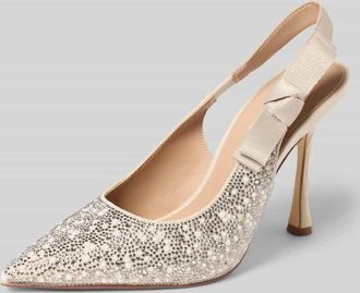 Steve Madden Slingback-Pumps mit Strasssteinbesatz Modell Brylie in Ecru, Gr&ouml;&szlig;e 36