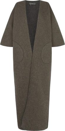 Cortana Oversized Reversible Jas - Dames - Lange truien - Groen - M - Katoen - Truien & Vesten