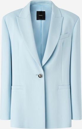 Pinko Light Blue cady blazer