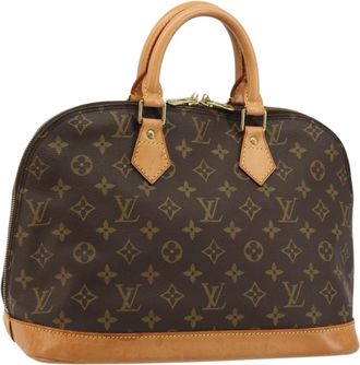 Louis Vuitton Vintage Alma Handbag Monogram Canvas Brown Canvas Handbag (Pre-Owned)