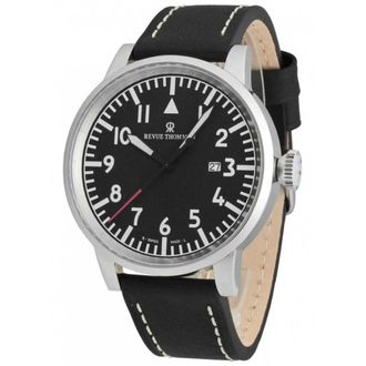 Revue Thommen Heren, Accessoires, Zwart, Maat: ONE Size Leer