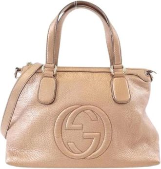 Gucci Pre-owned Handbags, female, Pink, Size: ONE SIZE Pre-owned Vintage Handbag