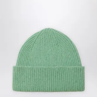 Le Bonnet Beanie in wool and Caregora in Jade