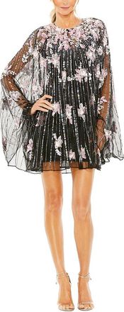 Mac Duggal High Neck Embellished Trapeze Dress