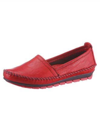 Gemini Slipper GEMINI, Damen, Gr. 42, rot, Glattleder, Schuhe Slipper