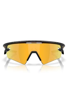 Oakley Gender Inclusive Sphaera 36mm Polarized Shield Sunglasses in Matte Black Splatter at Nordstrom