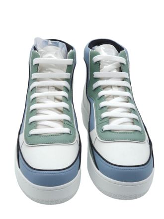 Bally Kenton 6302315 Mens White High Top Leather Sneakers