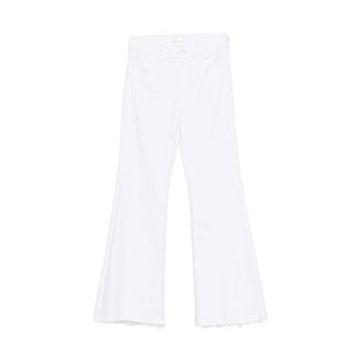 Mother Lil Doozy Fray Jeans - Dames - Loose Fit Jeans - Wit - W24 - Katoen - Jeans