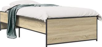 vidaXL Estructura De Cama Roble Sonoma 80 X 200 Cm Vidaxl
