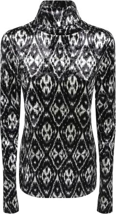 Pierre-Louis Mascia Jacquard Coltrui - Dames - Coltruien - Zwart - S - Truien & Vesten