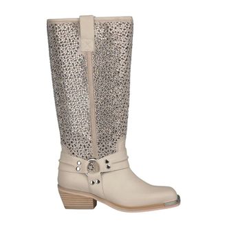 Alma En Pena Cowboy & Biker Boots, female, Beige, 5 UK, Openwork boot with detail