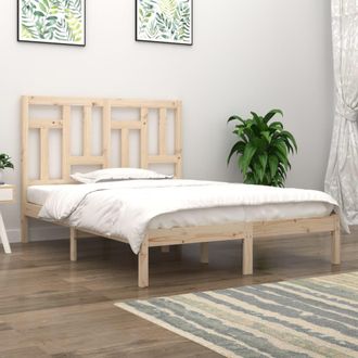 vidaXL Estructura De Cama Sin Colch&oacute;n Madera De Pino Blanca 140x200 Cm Vidaxl