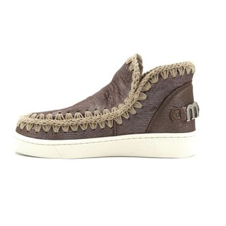 Mou Enkellaars - Dames - Schoenen - Bruin - Maat: 40 EU Leer