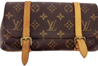 Louis Vuitton Brown Monogram Monogram Clutch Bag Fanny Pack Pochette Pouch (Pre-Owned)