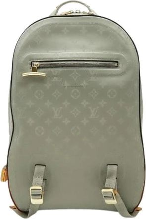Louis Vuitton Tweedehands Canvas Louis Vuitton tassen - Heren - Vintage Rugzakken - Grijs - ONE Size - Vintage